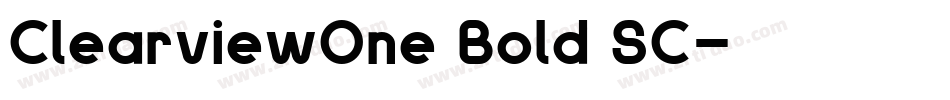 ClearviewOne Bold SC字体转换